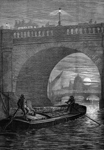 Gece Waterloo Köprüsü by English School